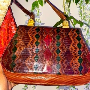 Vegan snake skin crossbody